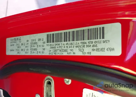 2019 Ram 1500 Classic Big Horn 4X4 6'4 Box from USA, damaged, VIN 1C6RR7TT4KS530661